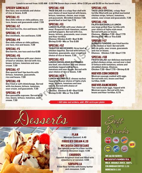 Mi casita menu raeford nc  Explore the area