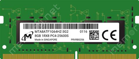 Micron 8atf1g64hz-3g2r1  ID CODE (MSB) 2C: 352:
