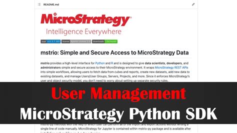 Microstrategy sdk tutorial It is a