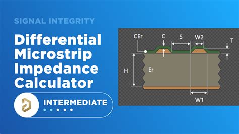 Microstrip differential impedance calculator  Edge-coupled Asymmetric Stripline