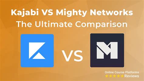 Mighty networks vs kajabi 4/5 stars with 72 reviews