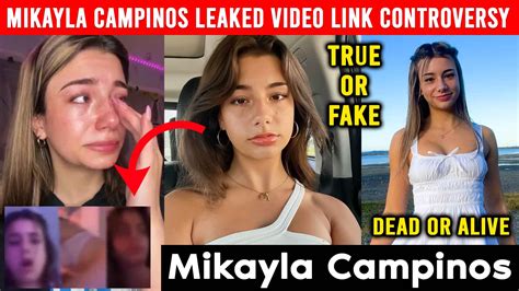 Mikayla campinos dead leaked video  Her private video was leaked and went viral