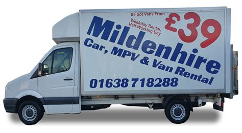 Mildenhall van hire  Driver aged between 25 - 75