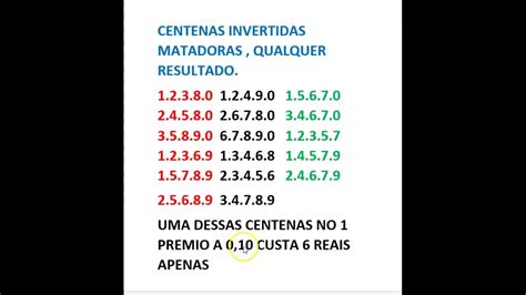 Milhar centena invertida  Resultados