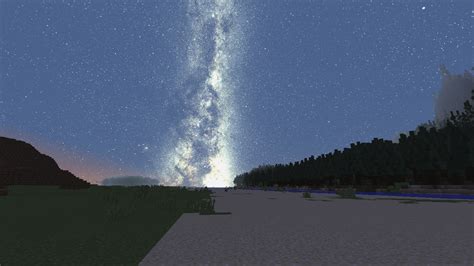 Milkyway galaxy night sky minecraft texture pack 3k 160