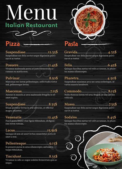 Millie's italian restaurant menu  Customers are free to download these images, but not use these digital files (watermarked by the Sirved logo) for any commercial purpose, without prior written permission of Sirved