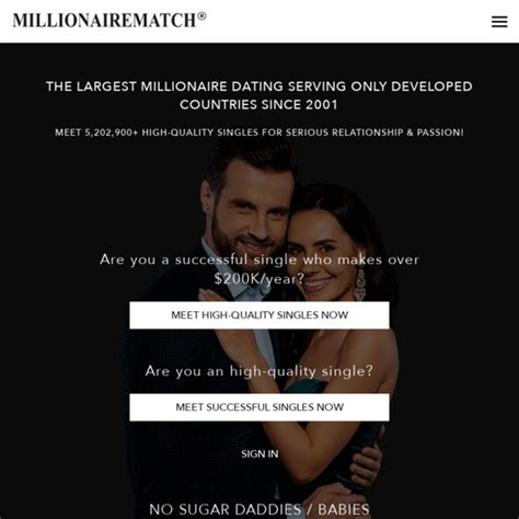 Millionaire dating online 52/day, $39