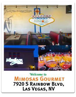 Mimosas gourmet vegas rainbow vegas