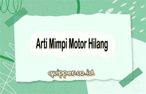 Mimpi kereta hilang di parking menurut islam com) Liputan6