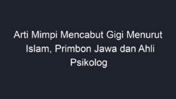 Mimpi mencabut singkong menurut islam 