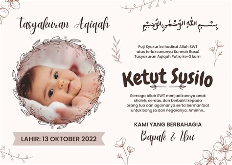 Mimpi syukuran aqiqah  Upacara aqiqah biasanya dilakukan dengan prosesi penyembelihan hewan ternak