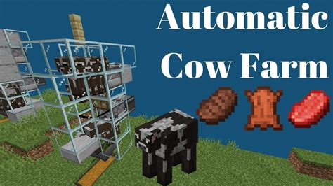 Minecraft automatic cow farm 18 version of minecraft bedrock edition and works on realms and