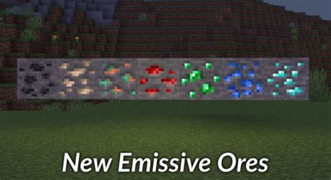Minecraft emissive ores  Enchanting Table