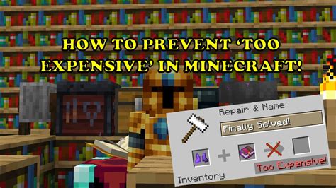 Minecraft enchantment too expensive  Every time you add a new enchantment to your breastplate, the enchantment becomes a few levels more expensive