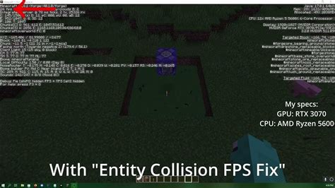 Minecraft entity collision fps fix  With over 800 million mods downloaded every month and over 11 million active monthly users, we are a growing community of avid gamers, always on the hunt for the next thing in user-generated content