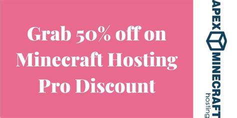 Minecraft hosting pro discount code  Success