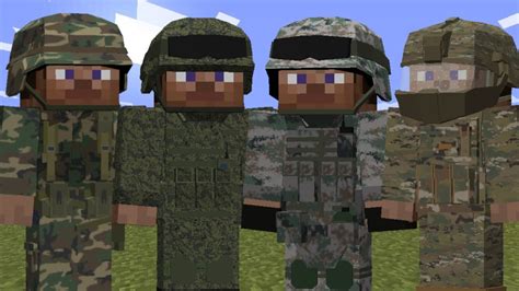 Minecraft military armor texture pack x 1