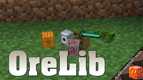 Minecraft orelib mod  It is no longer a core mod as the name would suggest but it does still contain a lot of the core code used by my mods including but not limited to base classes for various tiles, blocks and items, A powerful modular gui system and a lot of other miscellaneous utilities