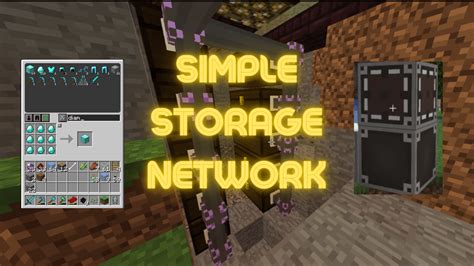 Minecraft simple storage network  nddragoon