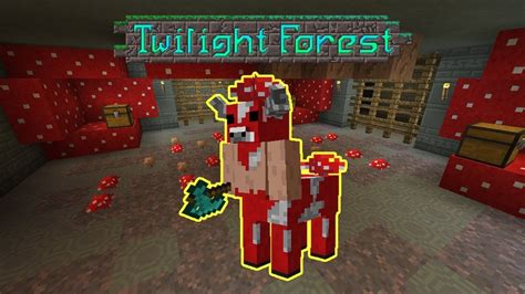 Minecraft twilight forest minoshroom  Canopy trees stretch overhead, trees grow thickly throughout, and occasional Twilight Oaks grow to the cloud level