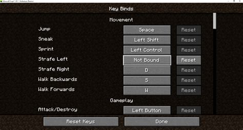 Minecraft unbind key  Controlling Mod 1