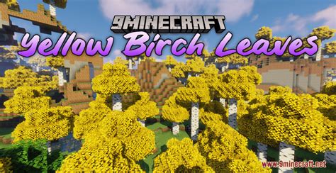 Minecraft yellow birch leaves 17