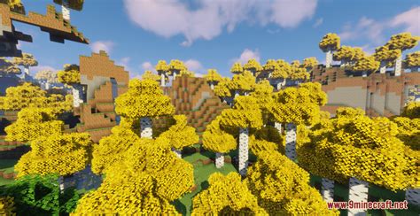 Minecraft yellow birch leaves  Dark mode