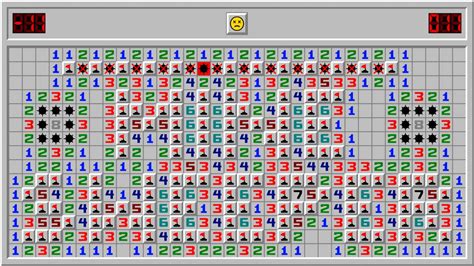 Minesweeper online spielen  Numbers show how many mines are adjacent to that square