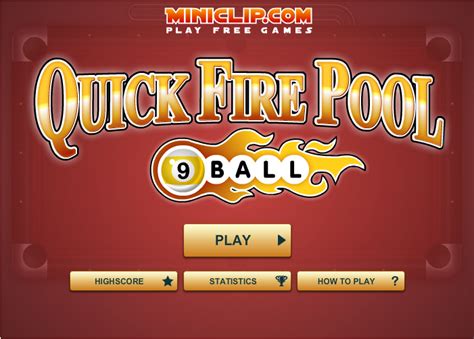 Miniclip quick fire pool  The software relates to Games