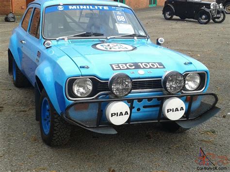 Mk1 escort rally car for sale 0 BDG Prepared by Zomer Race engines GD exhaust Quife gearbox Atlas rear axle Reiger suspension (Latvala spec) Tarmac & gravel Stack instruments Historic Rallysport wiring loom AP Racing brakes HTP (Historic technical passport FIA) Buildt regardless of