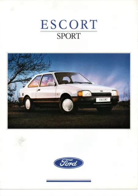 Mk4 escort brochure  It forms part of Ford's Escort Mark 4 series of cars