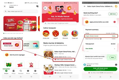 Mode hemat gofood driver dapat berapa  Pada GoFood Mode Hemat misalnya, ongkos kirimnya adalah Rp3