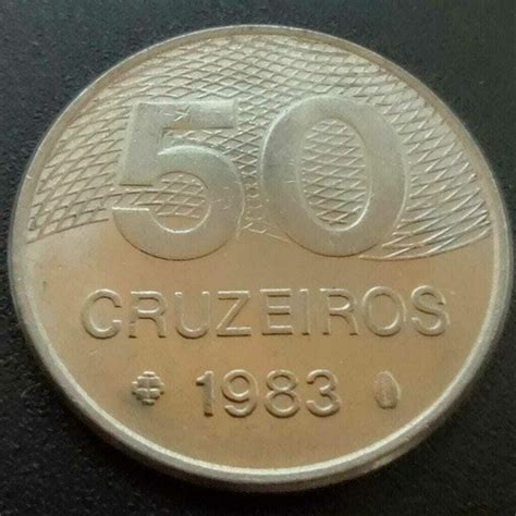 Moeda 50 cruzeiro 1983  6x