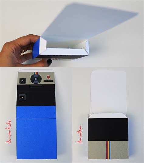 Molde caixa polaroid para imprimir  Utilize o programa de sua preferência, Gimp, Word, Photoshop