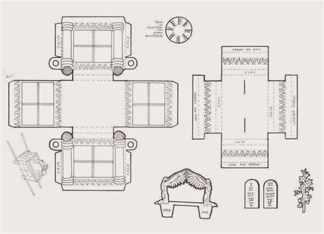 Molde da arca da aliança em eva  A arca da aliança (também chamada “arca do Senhor”, “arca