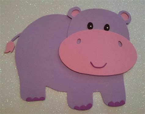 Molde de hipopotamo em eva para imprimir  Mais como esse