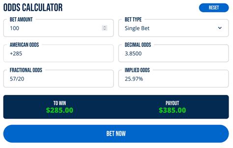 Moneyline payout calculator  An NFL money line bet is the most straightforward of sporting wagers