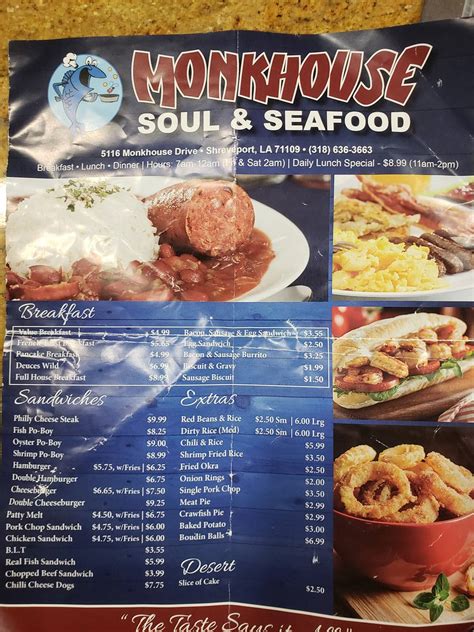 Monkhouse soul and seafood photos MonkHouse Seafood and Soul - FacebookMonkhouse Seafood 2 located at 8350 Linwood Ave, Shreveport, LA 71106 - reviews, ratings, hours, phone number, directions, and more