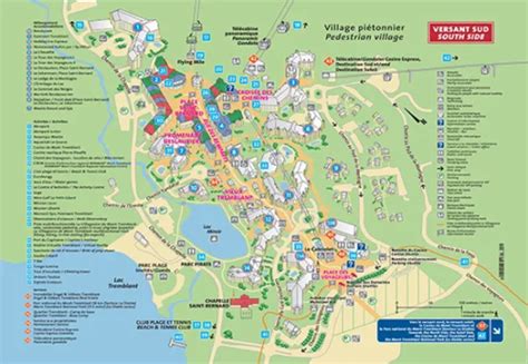 Mont tremblant pedestrian village map  Schedule subject to change without notice