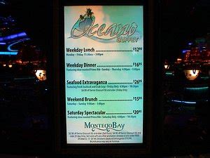 Montego bay wendover menu Romanza menu