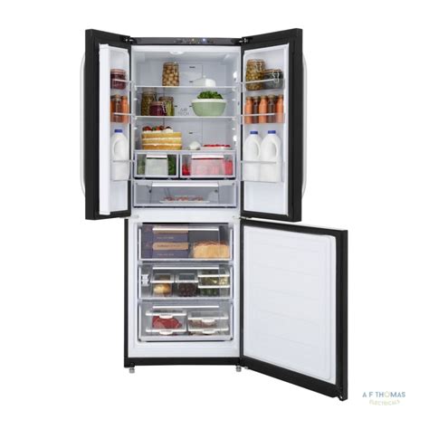 Montpellier fridge  General Specification The fridge has a 135 litre capacity and features two adjustable glass shelves and a static shelf over the salad crisper for extra storage