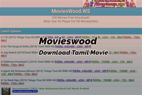 Movie wood in telugu Movieswood 2023 is a pirated web site with all the latest Telugu HD movies to download, Hollywood movies download, Tamil HD movie download, Malayalam movies download and Tamil movie downloads in various resolutions