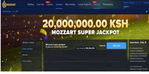 Mozzart midweek jackpot prediction  Betika Mid-Week Jackpot prize is fixed at Kshs