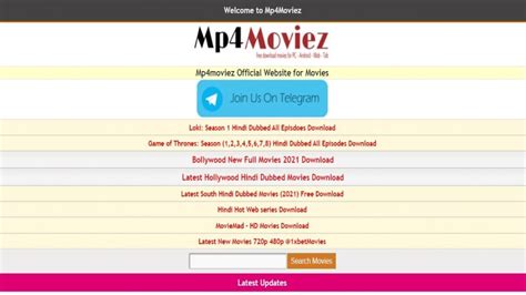 Mp4 moviez link  It shares features with other platforms, offering a global search function and categorizing movies and full movies separately, complete with trailers