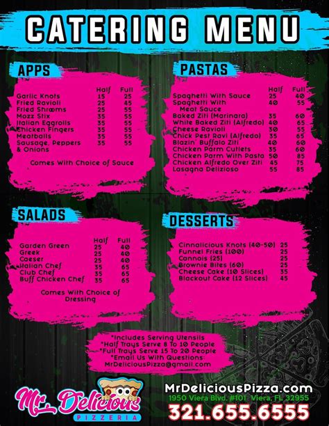 Mr.delicious pizza menu  Substitute Alfredo or add additional toppings for an additional charge