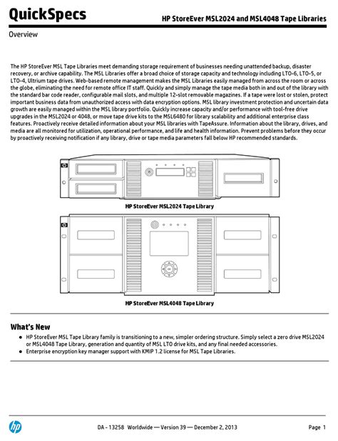 Msl2024 manual  Tape Libraries