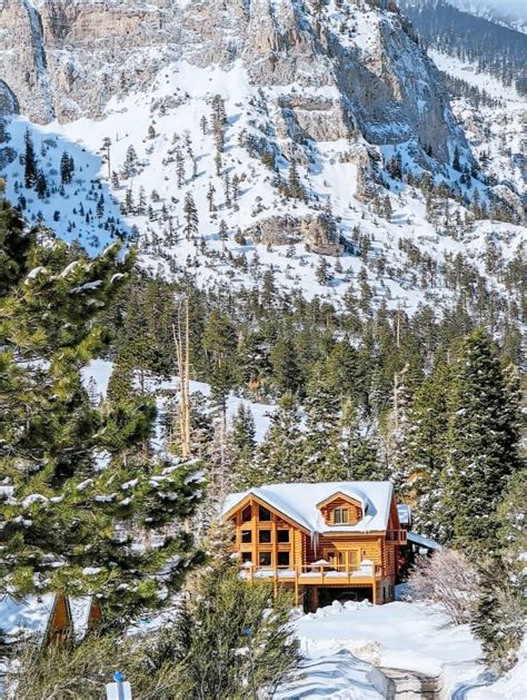 Mt charleston cabin rentals  Charleston Lodge is further up the road and offers cabins for rent and a bar as well indoor and patio dining with an awesome view