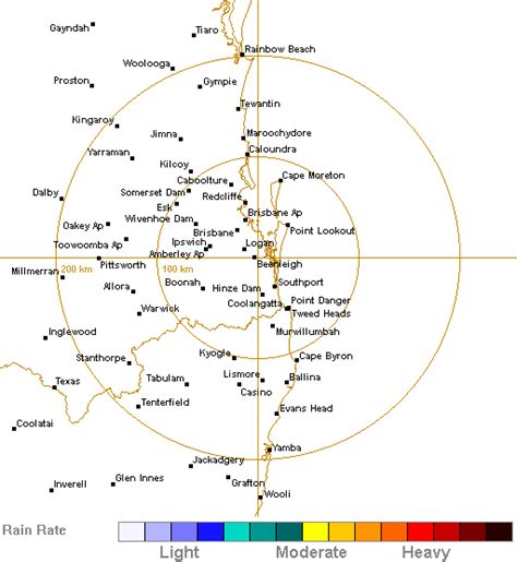 Mt stapylton radar 256km loop  Provides access to meteorological images of the 256 km Brisbane (Mt Stapylton) Radar Loop radar of rainfall and wind