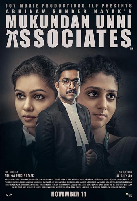 Mukundan unni associates movie download Mukundan Unni Associates was a critical and commercial success at the box office, the movie came out without much fanfare last November and went on to become a sleeper hit