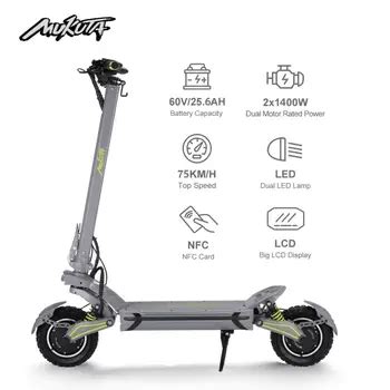 Mukuta 10 plus  Electric scooter MUKUTA 10 PLUS DUAL MOTOR ДО 75 КМ/Ч, MILEAGE ДО 120 КМ